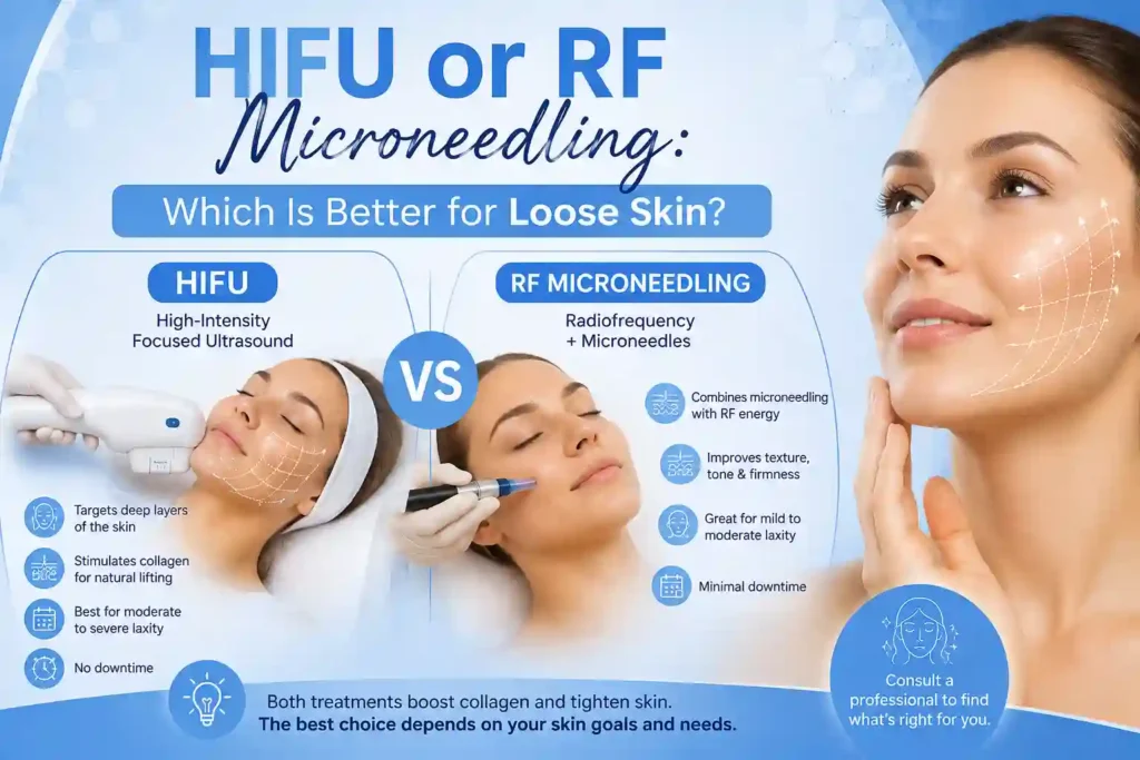 Lost the Weight but Not the Loose Skin? What You Should Know 2 HIFU or RF Microneedling: Which Is Better for Loose Skin Colchester?